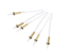 MUCKLILY Lot de 6 Mèches en Alliage pour Lampe à Huile Mèches pour Bougies à Pétrole Taille Moyenne Compatibles Huile de Beurre et Kérosène pour Usage Cérémoniel et Décoration