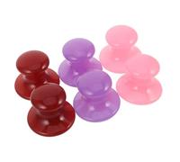 MUCKLILY Lot de 6 Pierres de Massage Gua Sha en Résine, Forme de Champignon, pour Visage et Cou, Outils de Soin du Contour des Yeux, Massage Doux et Contouring Facial, Spa à Domicile