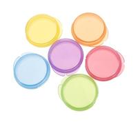 MUCKLILY Lot de 6 Piluliers Ronds Miniatures pour Voyage Étui à Vitamines Compact et Hermétique Boîte à Remède Portable Multicolore pour Paquet à Main Bureau et Déplacements