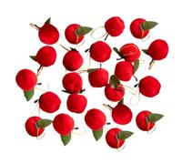 MUCKLILY Lot de 60 Pendentifs en Forme De Pomme pour Sapin De Noël Décorations De Noël Pommes Petites Décorations À Suspendre