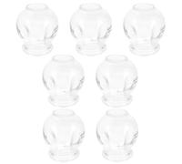 MUCKLILY Lot de 7 Ventouses en Verre Épaisses Ventouses Professionnelles sous Vide pour Thérapie Corporelle Anti-Humidité Adaptées à Toutes les Parties du Corps Usage Maison et Bien-