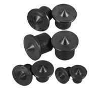 MUCKLILY Lot de 8 Goupilles de Transfert pour Travail du Bois, Outils D'alignement de Goujons en Acier Noir, Guide de Perçage Précis pour Menuiserie, Accessoire de Centrage