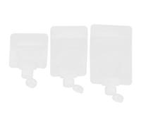 MUCKLILY Lot de Pochettes de Voyage Souples Rechargeables 9 Pièces en Plastique Semi-transparent Mat, Étanches, Entonnoir et Étiquette Vierge, pour Cosmétiques et Produits Liquides