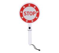 MUCKLILY Lumineux de LED Portable Double Face Go/stop, Panneau de Routière à LED Haute Intensité, Indicateur de Stationnement sans Pile, pour Gestion du Trafic et Chantier Industriel