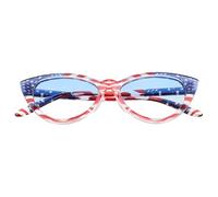 MUCKLILY Lunettes de Soleil Femme Œil de Chat Drapeau Américain, Protection Uv, Design Unique et Amusant pour Fête du 4 Juillet et Jour de L'indépendance Couleur Couleur Aléatoire