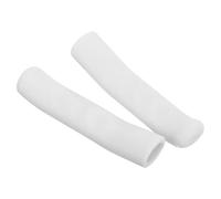 MUCKLILY Manchon pour Poignée de Frein Vélo en Tpr Blanc, Doux et Confortable, Protection Antidérapante pour Leviers de Frein Vtt et Vélos Pliants