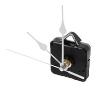 MUCKLILY Mécanisme d'Horloge Silencieux à Piles Aiguilles de Cœur Kit de Remplacement pour Horloges DIY 25-30 CM Moteur Quartz Argenté Pièces d'Horloge à Piles pour Réparation et