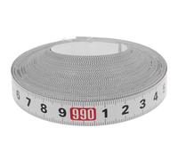 MUCKLILY Mètre Ruban Autocollant 10 M Blanc Règle Adhésive Métrique pour Établi Ruban de Mesure en Pouces Bande Graduée Auto-Adhésive pour Travail du Bois et Menuiserie