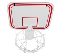 MUCKLILY Mini Panier de Basket à Clipser pour Poubelle, Mini Panier de Basket-Ball, Plastique Blanc, Jeu Interactif, pour Bureau et Chambre, 9x8 Pouces