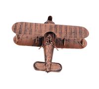 MUCKLILY Modèle Avion Rétro Fer Décoration Vintage pour Maison Accessoire Photo Maquette Réductrice Avion pour Chambre Garçon