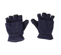 MUCKLILY Moufles -Doigts en Polaire Double Épaisseur pour Adultes Moufles d'Hiver Chauds Rabat Mitaines Isolantes Froid Accessoire Pratique pour Hommes Taille Unique