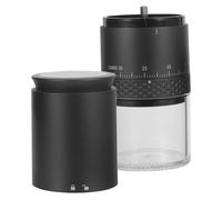 MUCKLILY Moulin à Café Électrique Portable en Abs avec Moteur Haute Efficacité, Capacité 25g Grains et 50g Café Moulu, Cuisine et Petits Appartements