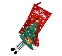 MUCKLILY Ornement Sapin de Noël Décoratif à Suspendre avec Pendentif Forme de Chaussette de Noël