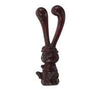 MUCKLILY Outil de Massage Gua Sha en Bois de Zitan Petit Gratte-Nez Lapin 39G Masseur Facial Portatif pour Points D’Acupuncture du Visage Cou Soin Sculptant et Relaxation à Domicile