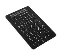 MUCKLILY Outil D'enseignement Du Braille : Bloc-notes Pour Débutants Avec Ponctuation Et Points D'écriture - Tableau D'apprentissage Pour Élèves Aveugles - Système