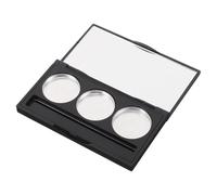 MUCKLILY Palette de Maquillage Vide 3 Compartiments Organisateur de Fards à Paupières Étui à Fard à Paupières Portable Support pour Pinceaux Voyages Essais de Maquillage