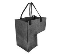 MUCKLILY Panier à Linge L en Tissu Grand Conteneur à Vêtements Panier de Rangement Robuste Organisateur Pratique pour Escaliers pour Articles Divers Couleur Gris Foncé
