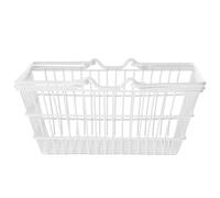 MUCKLILY Panier de Rangement Portable Poignée Ergonomique Taille Moyenne Couleur Blanche Panier Multifonction Cuisine Salle de Bain et Rangement Domestique Pratique et Design 1 Pièce