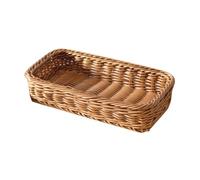 MUCKLILY Panier de Rangement Rotin Imitation pour Couverts Bouteilles Épices Organisateur Élégant pour Cuisine Table à Manger pour Buffets Occasions Spéciales