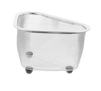 MUCKLILY Panier Évier Multi-usages Inoxydable Pour Évier Angle Égouttoir Et Porte-éponge De Cuisine