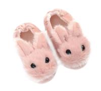 MUCKLILY Pantoufles D’Hiver pour Garçon et Filles Antidérapantes en Peluche Rose Protection du Talon Taille 19/20 Pantoufles Confortables et Créatifs pour Usage Intérieur et Extérieur