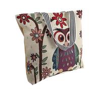 MUCKLILY Paquet à Bandoulière Simple en Toile Brodé Pochette pour Femme Paquet de Rangement et Solide pour Sortie et Vie Compact et Pratique