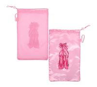 MUCKLILY Paquet à Chaussures de Ballet Paquet Résistants Cordon de Serrage, Lot de 2 Respirant en Tissu Mesh pour Rangement Chaussures de Danse Garçon et Filles et Femmes, pour Cours