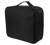 MUCKLILY Paquet de Coiffure Mallette Petite Taille en Tissu Oxford Trousse Zippée pour Outils de Coiffure Poignée Rangement Professionnel pour Ciseaux Peignes et Accessoires Paquet