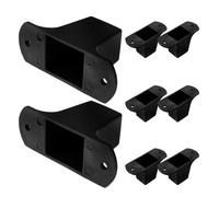 MUCKLILY Patins de Protection en Plastique 45 Mm, 8 Pièces, Pieds Isolants Antidérapants pour Haut-Parleur, Support Amortisseur pour Amplificateur, Accessoires pour Enceinte et Valise