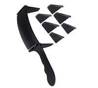 MUCKLILY Peigne Incurvé Pour Coupe De Cheveux Guide Inclus Design Ergonomique Plastique Pour Cheveux Courts Et Coupes Plates