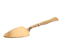 MUCKLILY Pelle à Pâtisserie en Alliage de Zinc Doré, Poignée Ergonomique Antirouille, Spatule Multifonction pour Pizza et Gâteau, Ustensile Cuisine pour Maison, Restaurant et Pizzeria