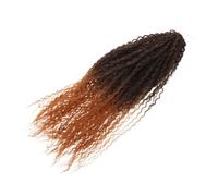 MUCKLILY Perruque Tresse Africaine Cheveux Au Crochet Vague D'eau Cheveux Bouclés Au Crochet Des Extensions De Fil Haute Température Brun