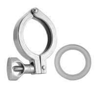 MUCKLILY Pince à Broche Unique en Acier Inoxydable 304 avec Joint en Silicone Collier de Serrage Triple Tri Clamp Kit 1 Pièce Pince Robuste pour Raccords Sanitaires et Brassage Maison