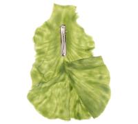 MUCKLILY Pince à Cheveux Alligator de Feuille de Laitue Verte Accessoire pour Cheveux pour Femmes et Adolescentes Petite Pince Esthétique Coiffure Quotidienne