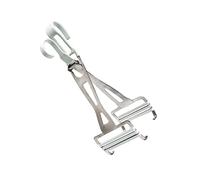 MUCKLILY Pince à Plat Chaud Acier Inoxydable et Silicone Élévateur de Plat Brûlure Outil de Cuisine Multi Usage pour Assiettes et Bols Chauds Facile à Nettoyer et Aux Températures