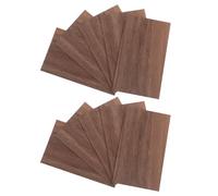 MUCKLILY Planches de bois de noyer pour sculpture DIY, 10 pièces, découpe fine, épaisseur uniforme, séchage, pour maquettes architecturales et loisirs créatifs