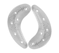 MUCKLILY Plaques de Talon Métal Demi-lune Robustes pour Réparation Chaussures Hommes Protège-talons Durables Fixation Facile avec Vis Adapté et Chaussures Formelles