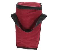 MUCKLILY Pochette Isotherme Rouge pour Transport De Vin avec Compartiments Rembourrés Pochette Pliable Et Protection Thermique pour Camping Et Voyage