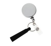 MUCKLILY Porte-badge D'identification en Abs Boucle Rétractable, Clip de Cartes Facile à Transporter, pour Écoles et Activités Nécessitant un Badge