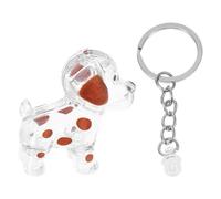 MUCKLILY Porte-clés Souvenir pour Chien en Abs, Boîte Commémorative Portable pour Poils d'animaux, Rangement Sécurisé pour Usage Quotidien et Voyage