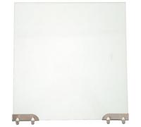 MUCKLILY Porte Vitrée en Verre Trempé 24x25 Cm pour Machine à Saucisses - Accessoire de Rechange Compatible pour Appareil à Hot-dogs - Remplacement Facile pour Équipement de Restauration