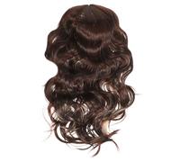 MUCKLILY Postiche Synthétique Longue Ondulée avec Partie Centrale Fibre Résistante à la Chaleur Couleur Mixte Mèches Éclaircies Style Naturel et Féminin pour Halloween et Usage