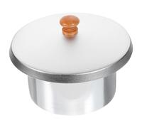 MUCKLILY Pot Intérieur en Aluminium 600 Ml Antiadhésif avec Couvercle Accessoire pour Chauffe-Cire Kit 2 Pièces pour Fonte Cire Dépilatoire Usage Professionnel et Sécurisé