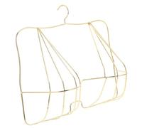 MUCKLILY Présentoir à Soutien-Gorge Métallique Doré, Cintre Suspendu 3D en Fil de Fer Renforcé, Mannequin D’Exposition Compact pour Boutique Lingerie, Support Gain de Place et Visibilité