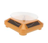 MUCKLILY Présentoir Solaire Rotatif Motorisé pour Bijoux Plateau Tournant Automatique Multifonction Support Dexposition Facile à Installer pour Vitrines et Expositions