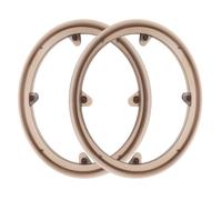 MUCKLILY Protège-chaîne pour Vélo de Montagne en Plastique 4 Trous, Protection Précise du Plateau, Installation Facile, Lot de 2 Pièces pour Chaîne de Vélo Robuste