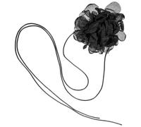 MUCKLILY Ras-de-cou Fleuri Ras-de-cou Pivoine Noir en Tissu, Collier Ras du Cou Vintage à Lien Floral, Accessoire pour Femmes et Adolescentes, Usage Quotidien et Photographie