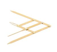 MUCKLILY Règle à Sourcils Acier Inoxydable Mesure Des Sourcils à or Outil De Positionnement