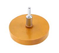 MUCKLILY Roue de Polissage en Caoutchouc Jaune 88mm/100mm pour Décapage Rapide de Caoutchouc sur Voiture, Accessoire pour Perceuse Électrique, Outil de Nettoyage pour Auto, Bateau,