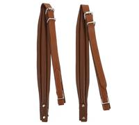 MUCKLILY Sangles Accordéon Réglables en Pu Café, Respirantes et Confortables, Lot de 2 Pièces, Accessoire Pratique pour Accordéons de 16 à 120 Basses